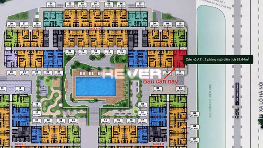 Căn hộ Lavita Charm, Quận Thủ Đức Căn hộ Lavita Charm tầng cao diện tích 68.84m2, nội thất cơ bản.