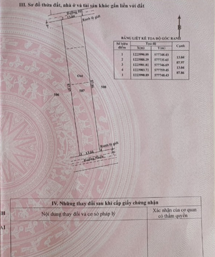 Đất nền đường Gốc Rưng, Củ Chi Đất nền mặt tiền đường xe tải, có 300m2 thổ cư và hàng rào