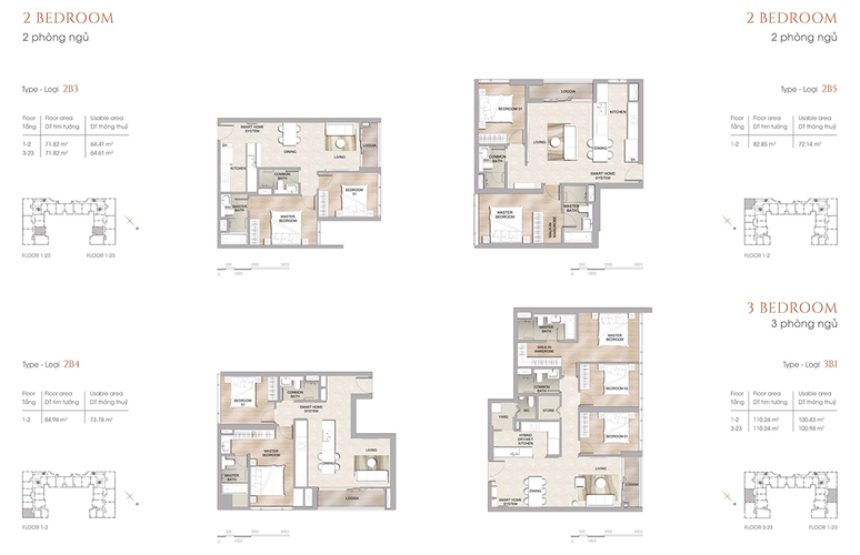  Căn hộ The MarQ diện tích 71.82m2 vuông vắn, khu dân cư hiện hữu.