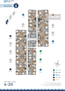  Căn hộ góc Mizuki Park view sông đón gió mát mẻ.