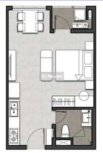  Studio cao cấp Moonlight Centre Point diện tích 35.98m2 rộng thoáng.