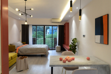Căn hộ Studio 89-91 Nguyễn Du hướng Tây Bắc, đầy đủ nội thất.