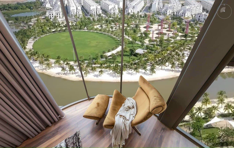 scaled_VIEW BAN CÔNG.jpg Căn hộ Vinhomes Grand Park hướng Tây Nam, diện tích 53.9m²