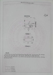 Nhà phố Quận Tân Phú Nhà phố thiết kế 1 trệt, 2 lầu diện tích 12.2m2, cửa hướng Đông Bắc.