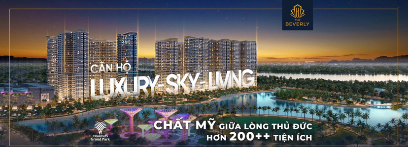 Căn hộ The Beverly hướng Đông Nam, diện tích 28.8m²