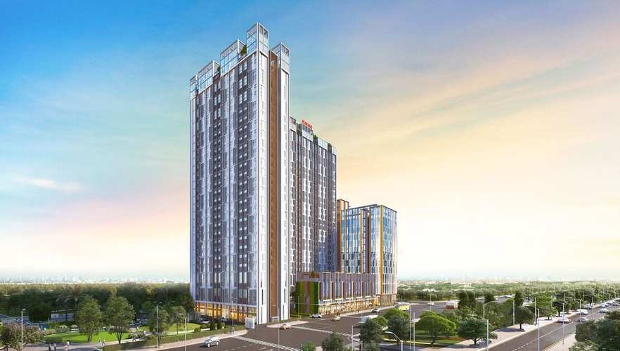 nhà mẫu căn hộ CitiGrand  Căn hộ CitiGrand không có nội thất diện tích 54.63m²