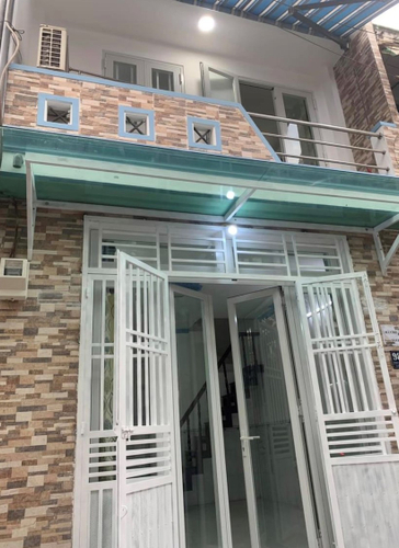 Nhà phố Quận Bình Tân Nhà phố thiết kế 1 trệt, 1 lầu kiên cố, hẻm rộng thông tứ hướng.