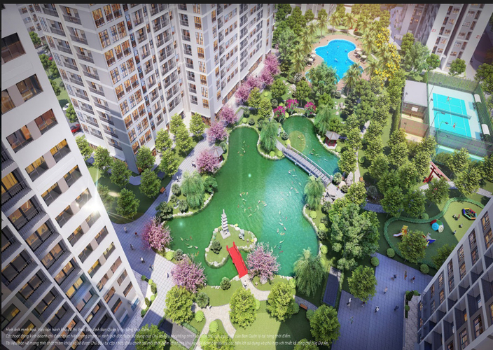 Studio Vinhomes Grand Park, Quận 9 Studio Vinhomes Grand Park tầng 8 thiết kế 1 phòng ngủ không vách ngăn.