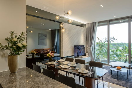  Căn hộ có 2 phòng ngủ Empire City, bàn giao nội thất cơ bản.