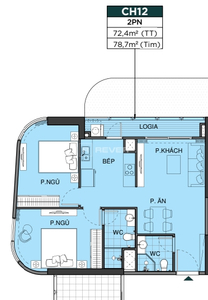 BE6-02.12.PNG Căn hộ Vinhomes Grand Park hướng Tây Bắc, diện tích 79.9m²