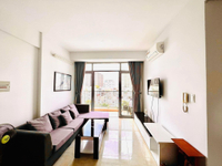 Căn hộ Luxcity tầng 6 ban công hướng Tây, đầy đủ nội thất.