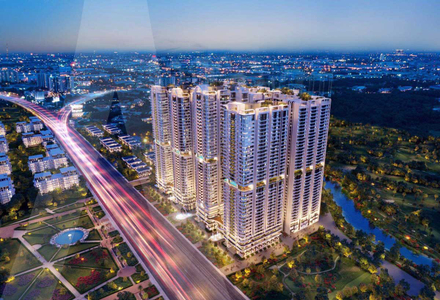  Căn hộ Astral City hướng ban công đông bắc nội thất cơ bản diện tích 55.21m².