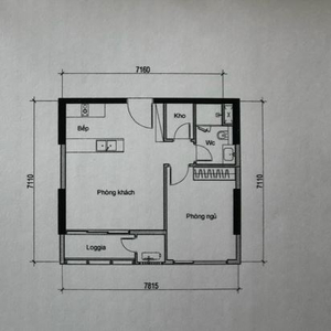 Căn hộ Thảo Điền Green hướng ban công nam nội thất cơ bản diện tích 55m²
