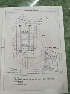  Căn hộ Chung cư 62 Bà Hom hướng ban công nam nội thất cơ bản diện tích 74.7m².