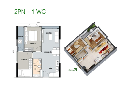 Căn hộ Picity High Park, Quận 12 Căn hộ Picity High Park tầng cao view đón gió mát mẻ.