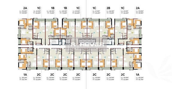  Căn hộ MT Eastmark City diện tích 74m2, không có nội thất.