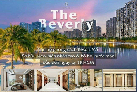 Căn hộ The Beverly hướng Đông Nam, diện tích 48.7m²