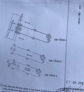 Nhà phố Quận Tân Phú Nhà có diện tích 60.6m2, thiết kế 1 trệt và 2 lầu đúc kiên cố.