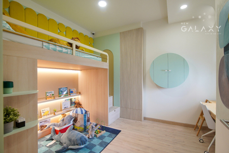 nhà mẫu căn hộ New Galaxy Căn hộ New Galaxy tầng 16 thiết kế 1 phòng ngủ, không có nội thất.
