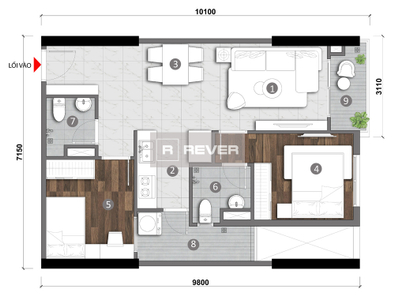  Căn hộ Opal Skyline thiết kế hiện đại, bàn giao không nội thất.