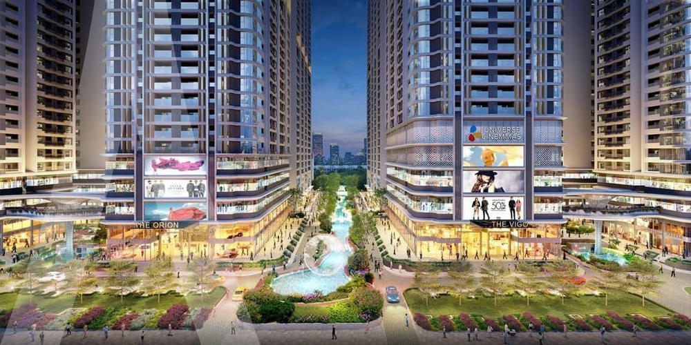  Căn hộ Astral City hướng ban công nam không có nội thất diện tích 67m²