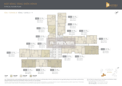  Căn hộ Masteri Centre Point nội thất cơ bản diện tích 70m².