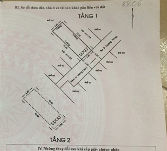 Nhà phố Quận Gò Vấp Nhà phố thiết kế 1 trệt, 1 lầu đúc thật, diện tích đất 37.6m2 rộng thoáng.