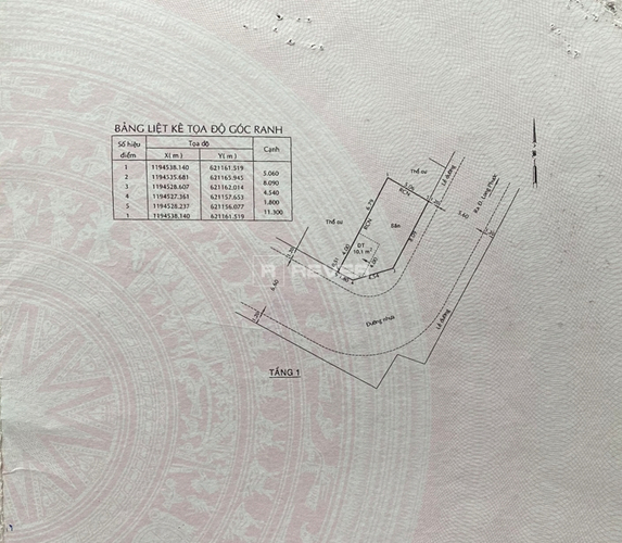  Đất nền Đường Long Phước diện tích 51.8m² hướng tây nam pháp lý sổ hồng.