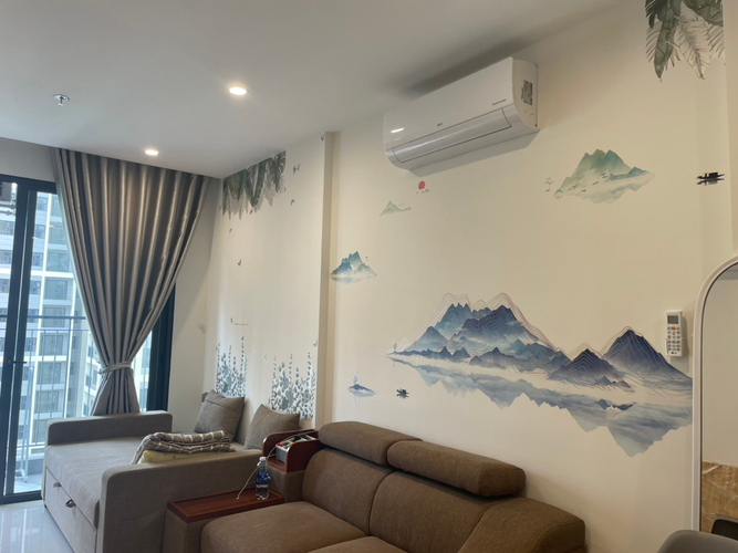  Căn hộ Studio Vinhomes Grand Park hướng ban công tây nam đầy đủ nội thất diện tích 27m²