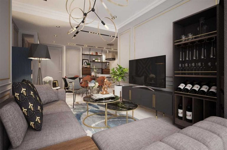  Căn hộ Lavita Thuận An hướng ban công đông nam không có nội thất diện tích 72.79m²