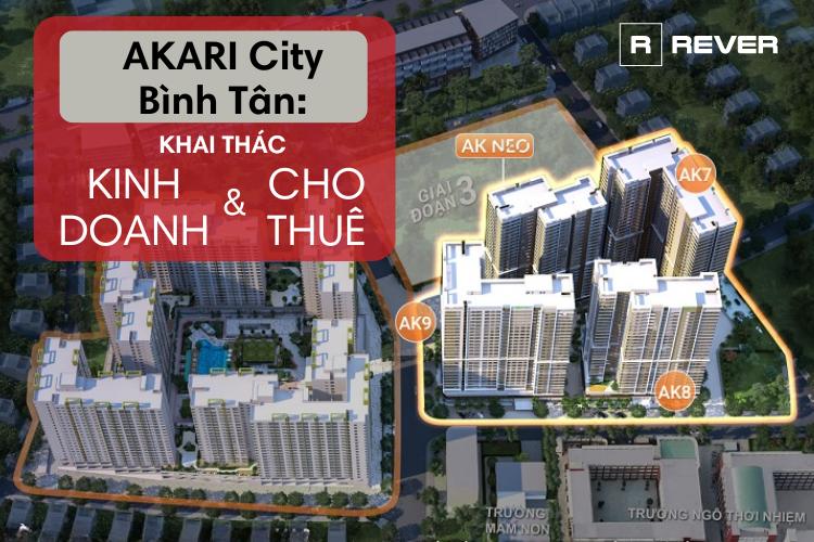 Akari City Bình Tân: Khai thác kinh doanh và cho thuê Akari City Bình Tân: Khai thác kinh doanh và cho thuê