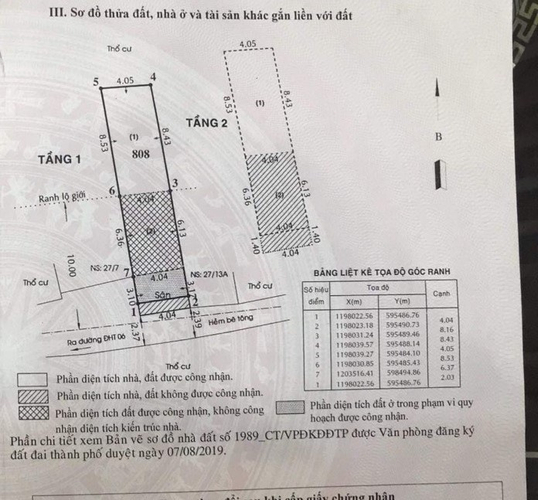 Nhà phố Quận 12 Nhà phố hẻm rộng 3m, cách đường Trường Chinh 500m, khu dân cư sầm uất.