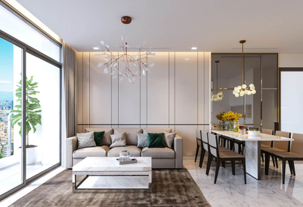  Căn hộ Opal Skyline hướng ban công tây bắc nội thất cơ bản diện tích 60.64m²