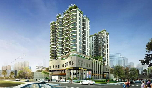 Căn hộ Asiana Capella, Quận 6 Căn hộ Asiana Capella tầng 5 thiết kế 2 phòng ngủ, đầy đủ nội thất.