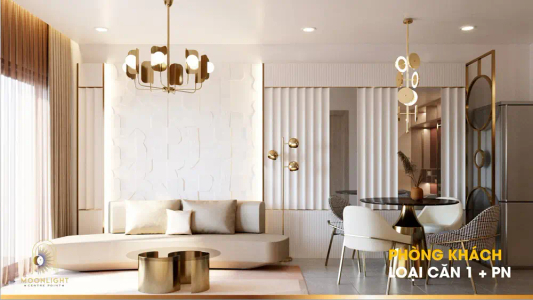  Căn hộ Moonlight Centre Point hướng ban công tây nam nội thất cơ bản diện tích 65.7m²