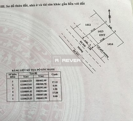 Đất nền Huyện Củ Chi Đất nền diện tích đất 137.3m2 rộng thoáng, có sổ hồng riêng.