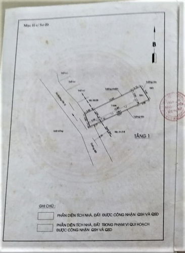 Nhà phố Quận 12 Nhà phố thiết kế 1 trệt, 1 lầu diện tích 77.2m2, cửa hướng Tây.