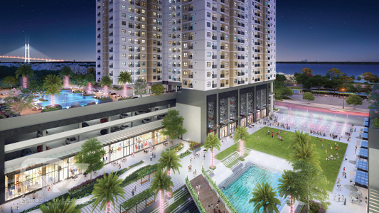 căn hộ Q7 Saigon Riverside Căn hộ Q7 Saigon Riverside tầng 27 nội thất cơ bản, ban công hướng Đông