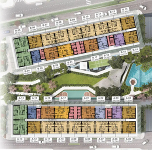 Căn hộ Lavita Thuận An hướng ban công tây bắc không có nội thất diện tích 73.5m²
