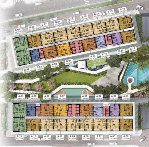  Căn hộ Lavita Thuận An hướng ban công tây bắc không có nội thất diện tích 73.5m²