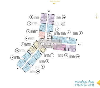  Căn hộ D-Homme không có nội thất diện tích 69.59m².