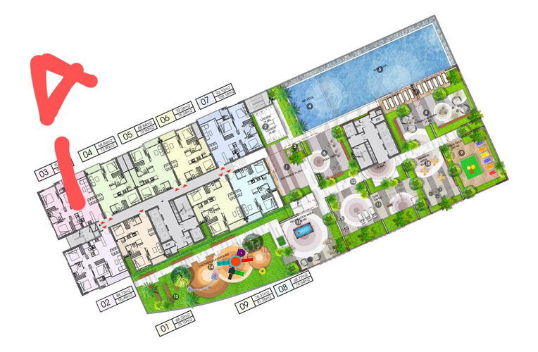  Căn hộ Opal Boulevard 3 phòng ngủ, bàn giao nội thất cơ bản.