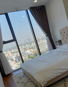 phòng ngủ căn hộ Eco Green Quận 7 Căn hộ Eco Green Saigon tầng 14 đầy đủ nội thất, tiện ích đa dạng.