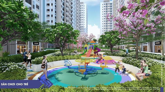  Căn hộ Moonlight Centre Point hướng ban công bắc nội thất cơ bản diện tích 66.63m².