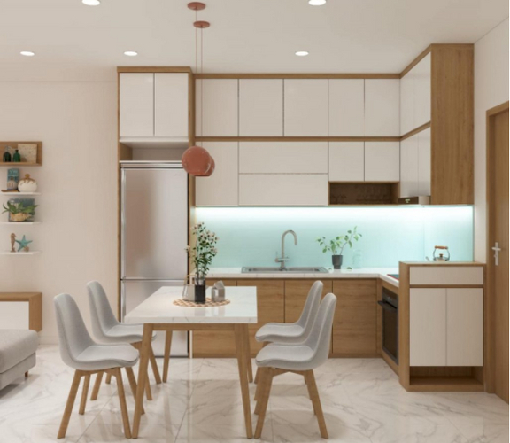  Căn hộ Vinhomes Grand Park hướng ban công tây bắc không có nội thất diện tích 61.4m²