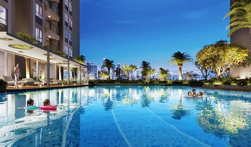  Căn hộ Opal Skyline hướng ban công tây nội thất cơ bản diện tích 60.75m².