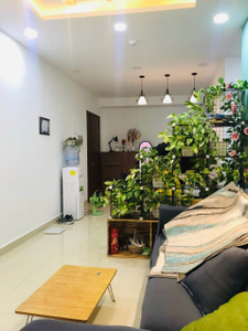 phòng khách căn hộ Topaz City Căn hộ Topaz City tầng 25, thiết kế 2 phòng ngủ rộng thoáng.