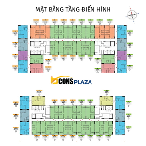  Căn hộ Bcons Plaza hướng ban công tây nam không có nội thất diện tích 51.33m²