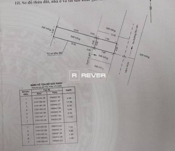 Đất nền Quận Bình Tân Đất nền hẻm xe công đường Tây Lân diện tích đất 97.2m2 rộng thoáng.