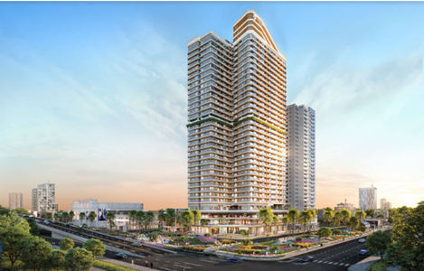  Căn hộ Charm City hướng ban công đông nam không có nội thất diện tích 69.96m²